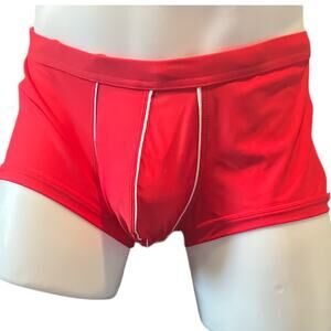 Andrew Christian Bulge C-Ring Trunk Red Large